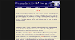 Desktop Screenshot of consumerbehaviorlab.com